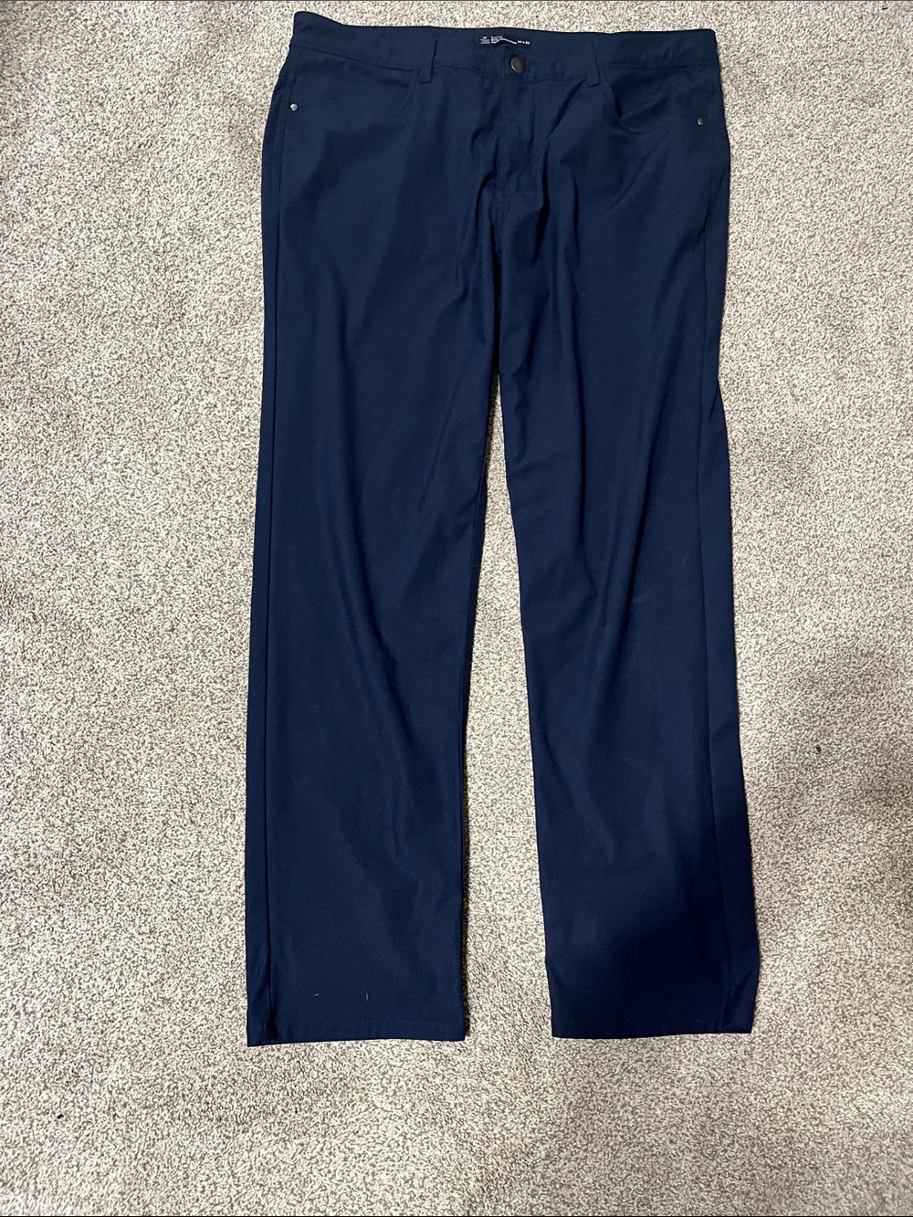 Men's Navy Golf Pants - Slim Fit Performance